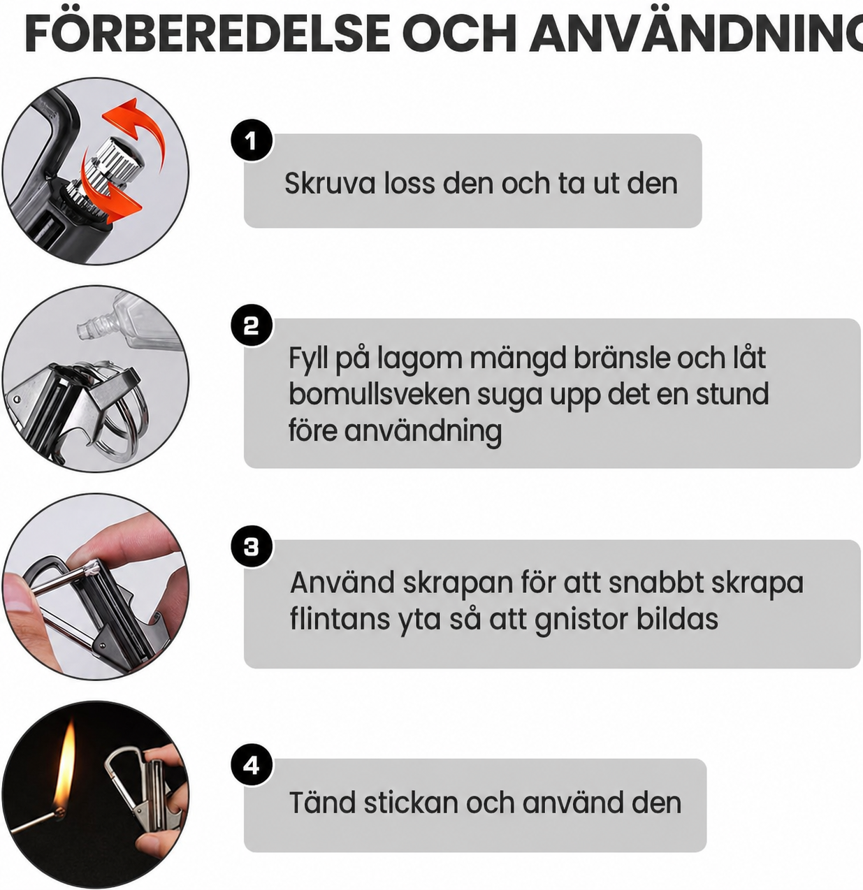 NordEld Trek 3-i-1 Eldstartare