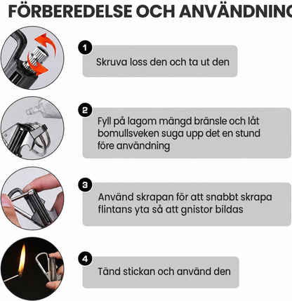 NordEld Trek 3-i-1 Eldstartare